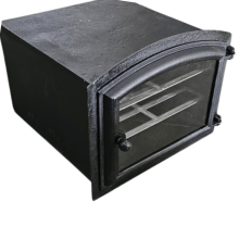 Forno de Ferro Fundido Grande Porta de Vidro Arqueado